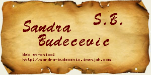 Sandra Budečević vizit kartica